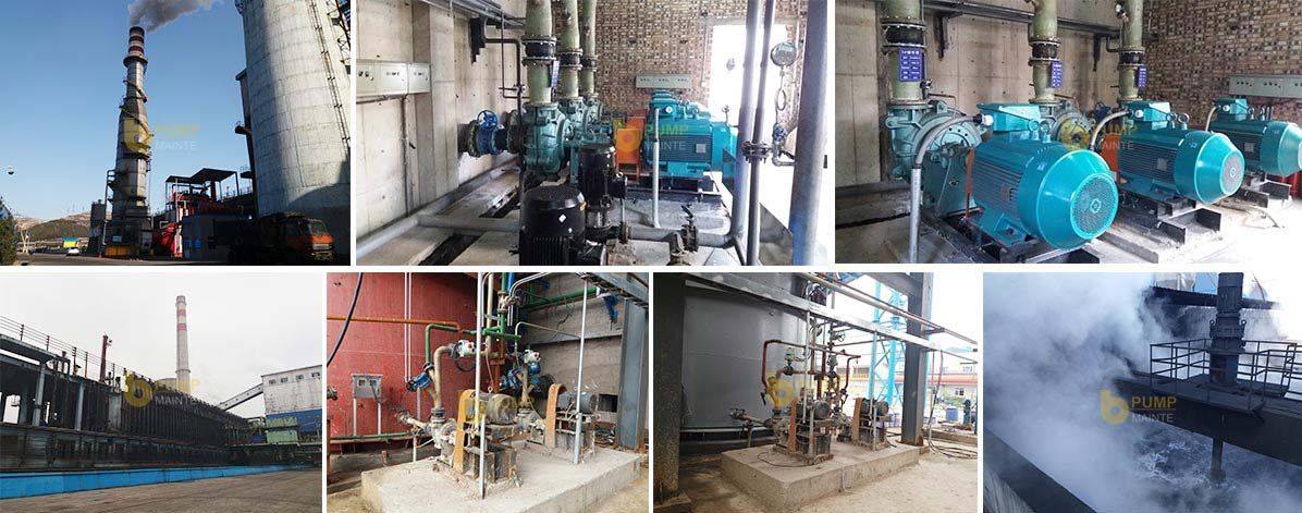 HSR series rubber lined desulfurization pump used in coking flue gas desulfurization